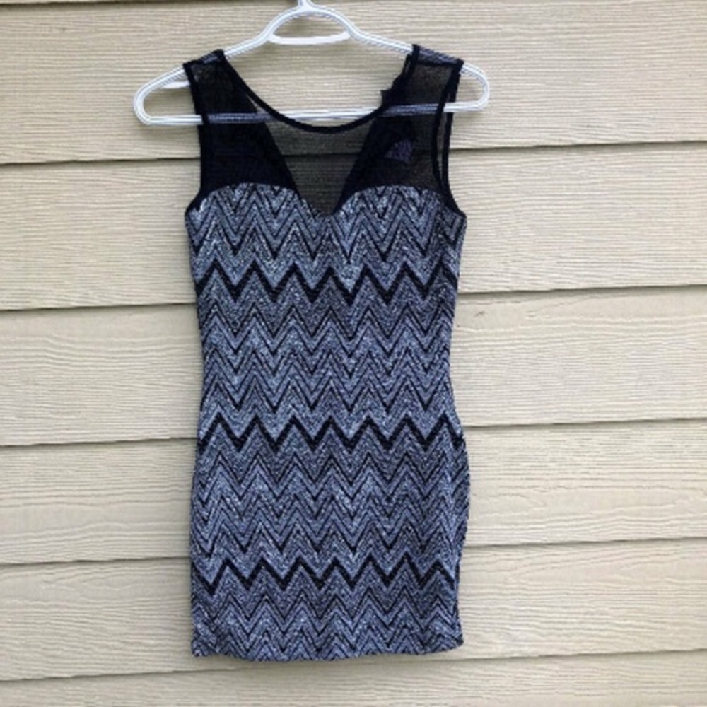 Bodycon Black Sparkly Dress